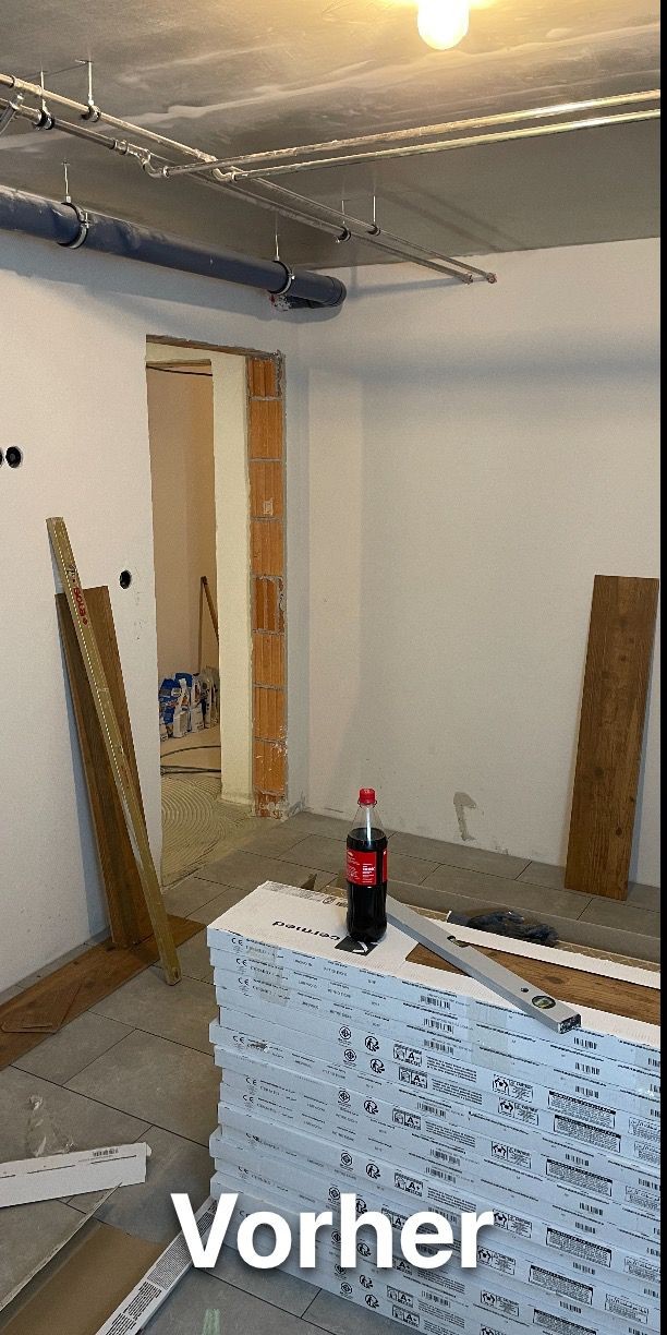 Keller Holzverkleidung Vorher